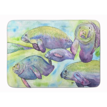 Carolines Treasures Manatee Machine Washable Memory Foam Mat 8544-RUG